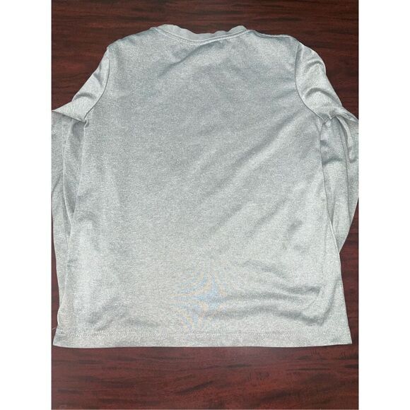 Air Jordan Boys Long Sleeve Grey Dri-Fit Tee Shirt Size Medium - Picture 4 of 5